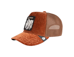 BASEBALL CAP IN VELLUTOMARRONE ICED RHINO STRASS